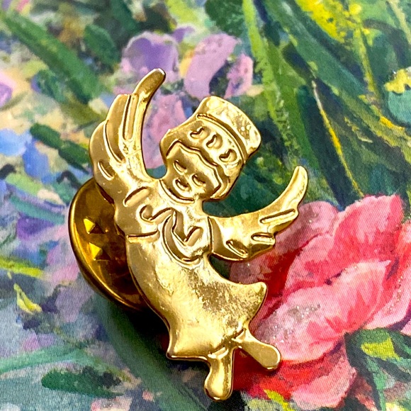 5/$10❤️❤️❤️Vintage 90s Angel Tie Tack - Picture 1 of 2